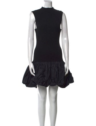 ROTATE Birger Christensen Mock Neck Mini Dress