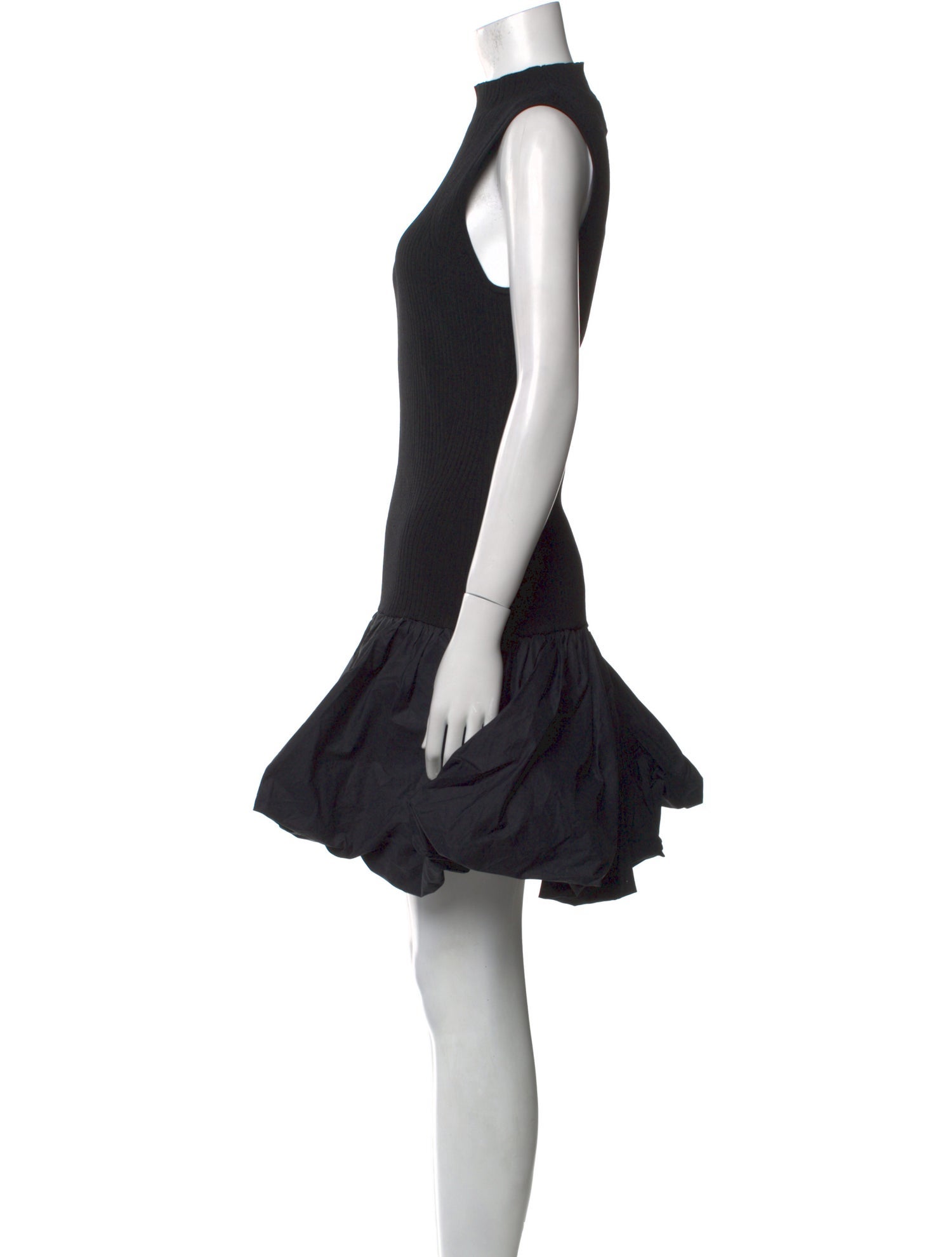 ROTATE Birger Christensen Mock Neck Mini Dress