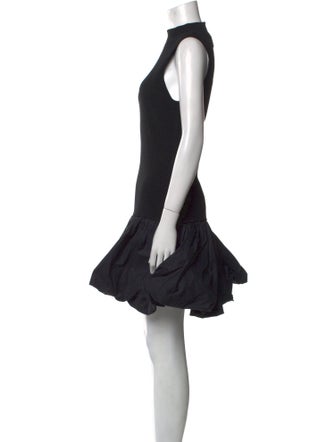 ROTATE Birger Christensen Mock Neck Mini Dress