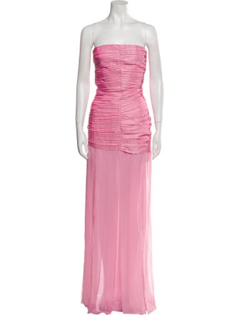 ROTATE Birger Christensen Strapless Long Dress