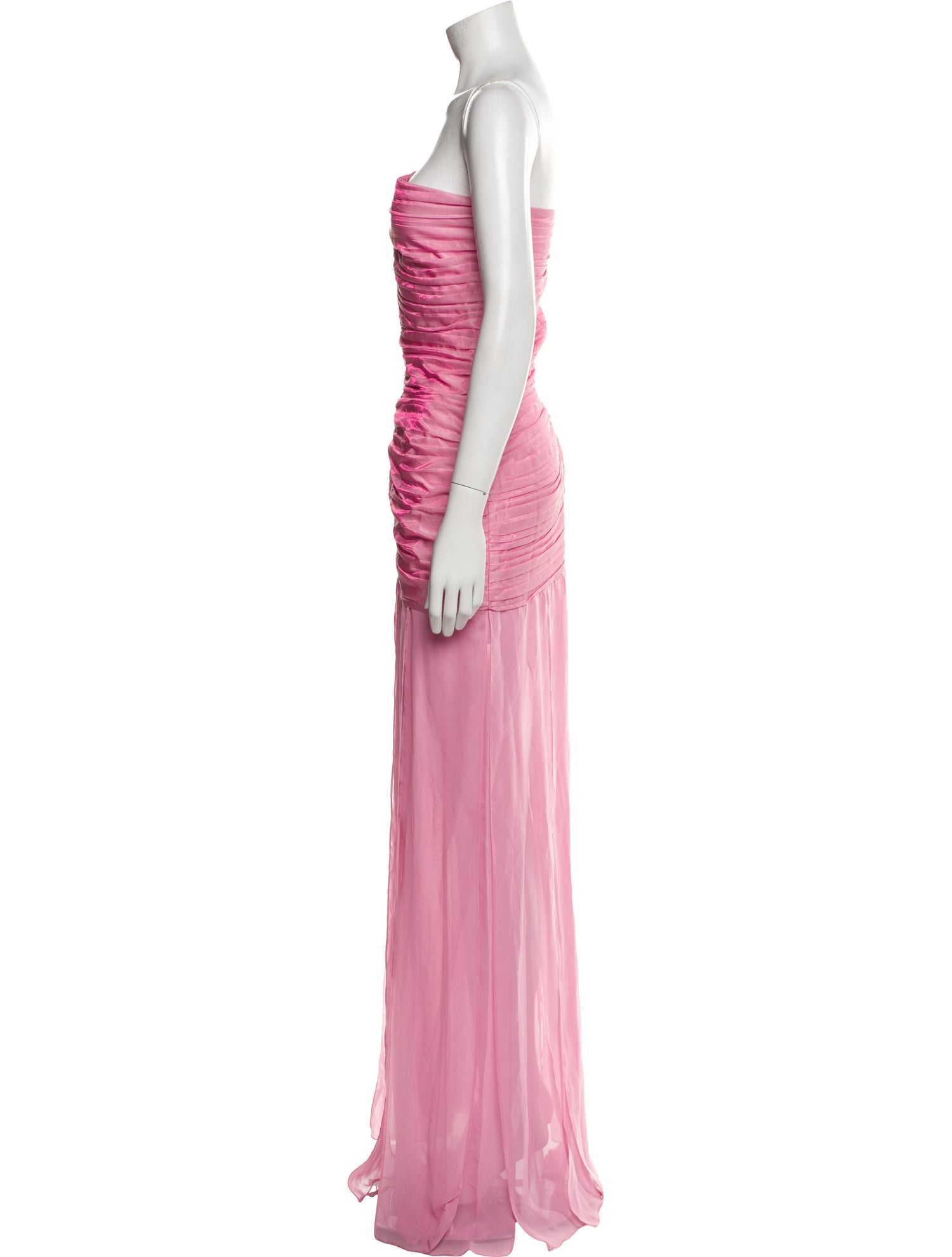 ROTATE Birger Christensen Strapless Long Dress
