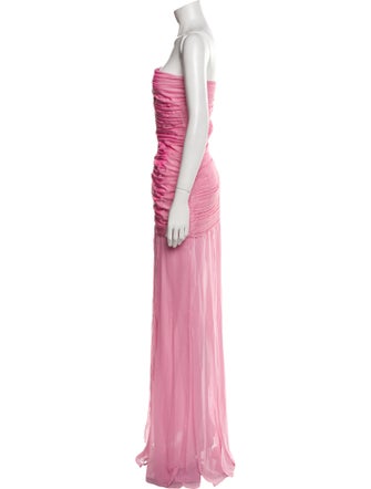 ROTATE Birger Christensen Strapless Long Dress