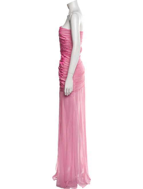 ROTATE Birger Christensen Strapless Long Dress