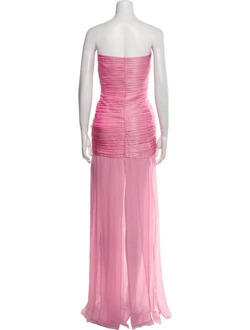 ROTATE Birger Christensen Strapless Long Dress