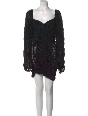 ROTATE Birger Christensen Square Neckline Mini Dress