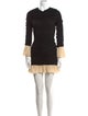 ROTATE Birger Christensen Crew Neck Mini Dress