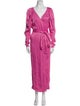 ROTATE Birger Christensen V-Neck Long Dress