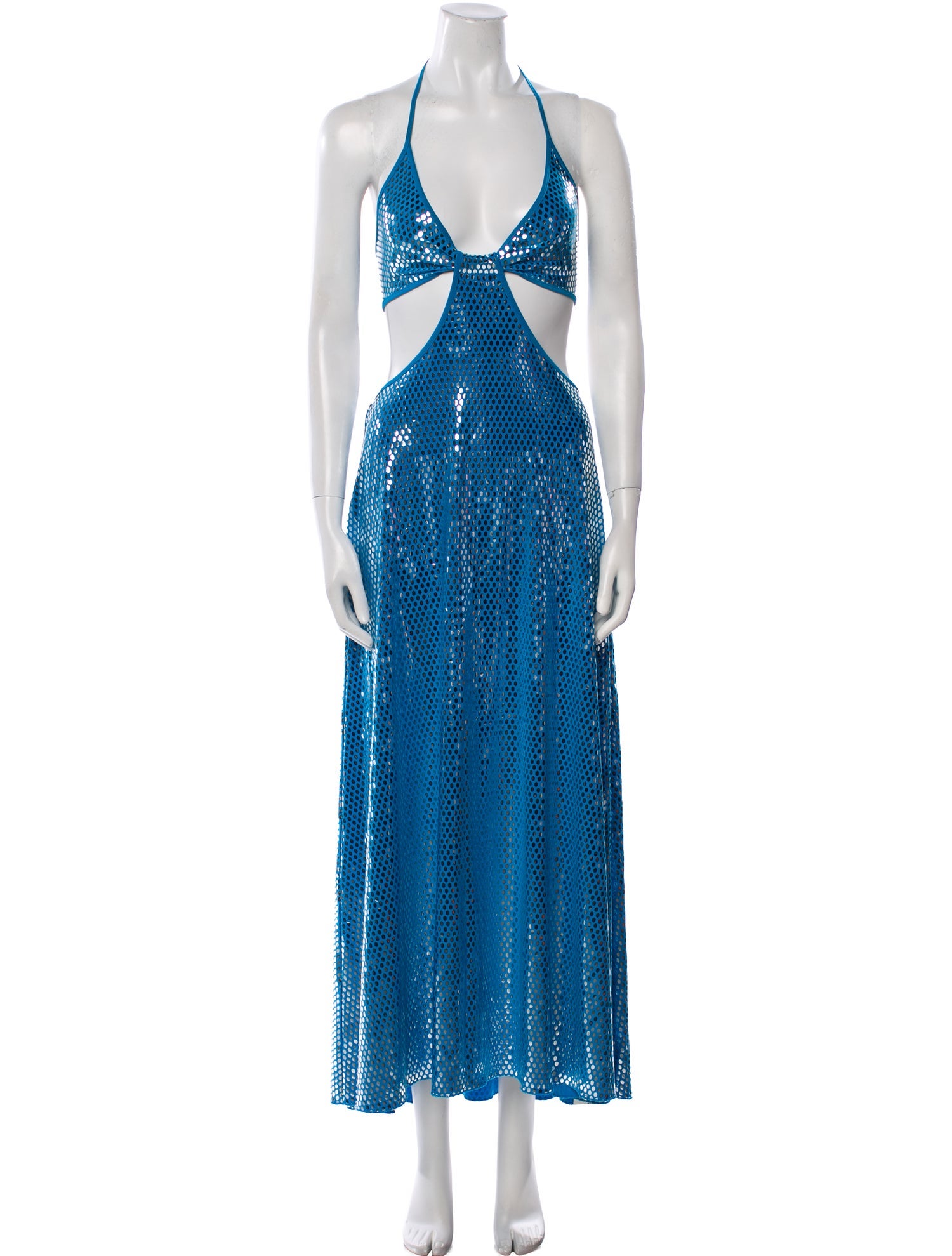 ROTATE Birger Christensen Halterneck Long Dress