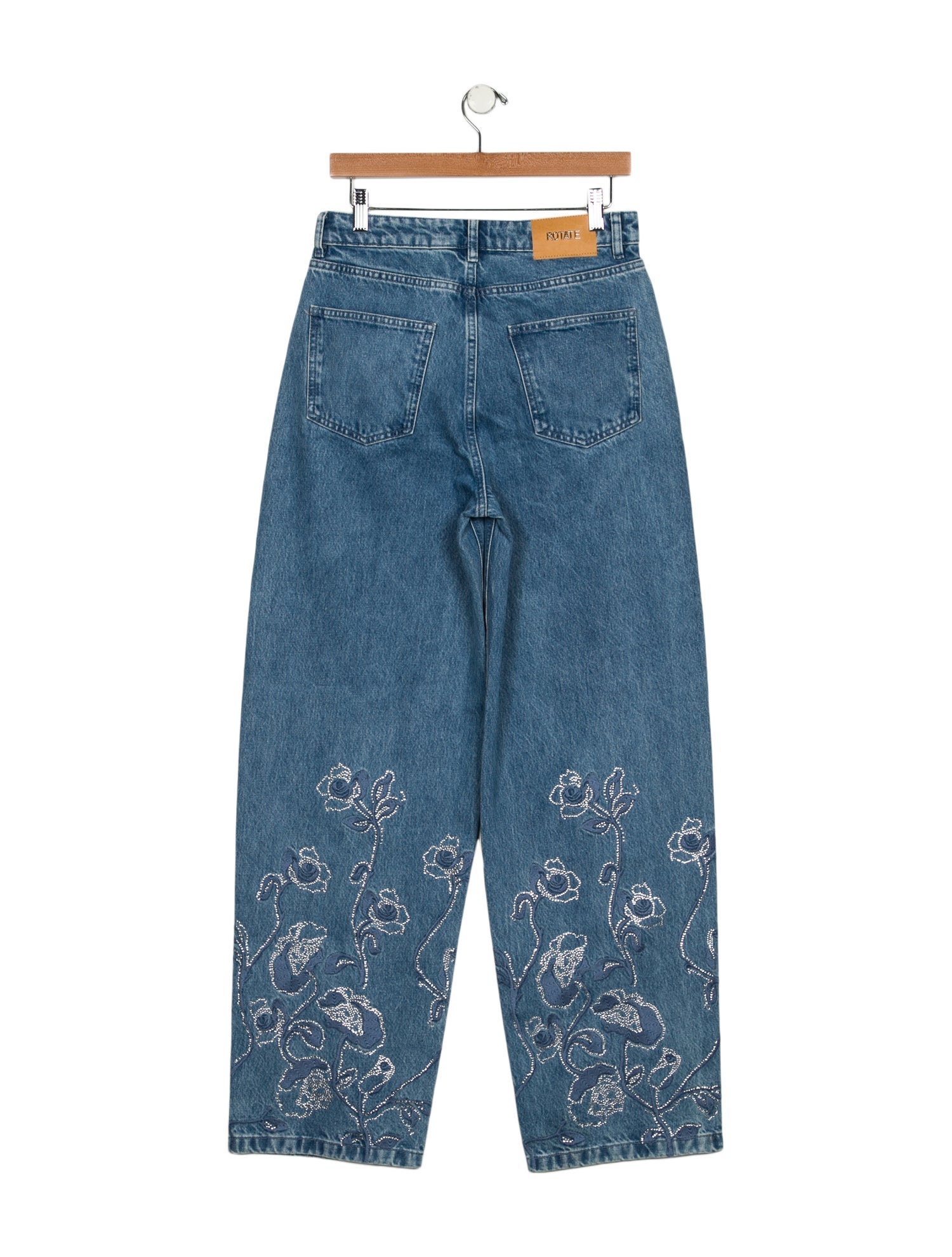 ROTATE Birger Christensen High-Rise Wide Leg Jeans