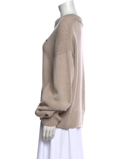 ROTATE Birger Christensen Merino Wool Crew Neck Sweater