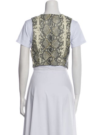 ROTATE Birger Christensen Animal Print Vest