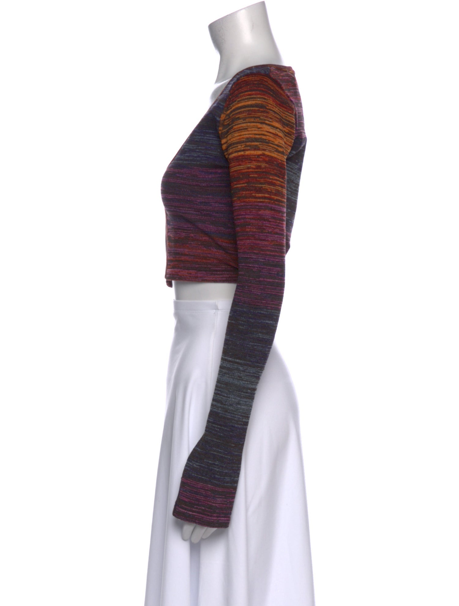 ROTATE Birger Christensen Printed V-Neck Crop Top w/ Tags