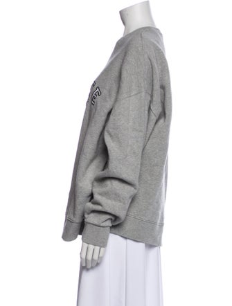 ROTATE Birger Christensen Graphic Print Crew Neck Sweatshirt