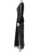 ROTATE Birger Christensen V-Neck Long Dress