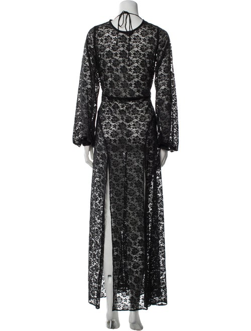 ROTATE Birger Christensen V-Neck Long Dress