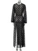ROTATE Birger Christensen V-Neck Long Dress