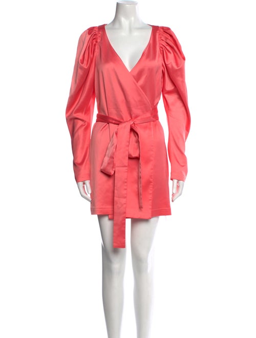 ROTATE Birger Christensen V-Neck Mini Dress