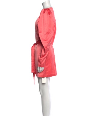 ROTATE Birger Christensen V-Neck Mini Dress