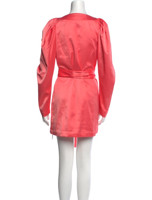 ROTATE Birger Christensen V-Neck Mini Dress