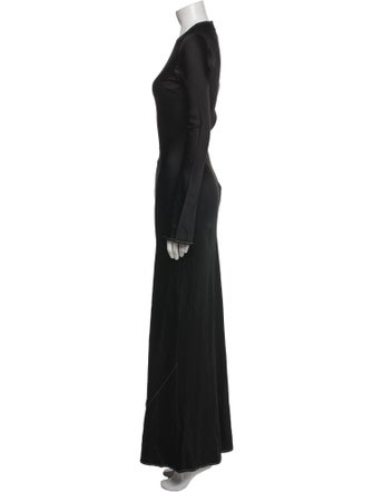 ROTATE Birger Christensen Crew Neck Long Dress