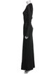 ROTATE Birger Christensen Crew Neck Long Dress