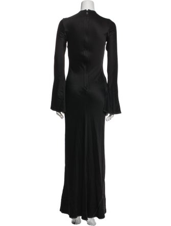 ROTATE Birger Christensen Crew Neck Long Dress