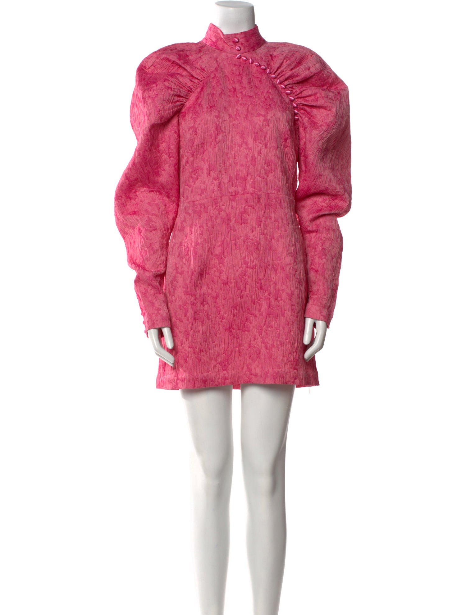 ROTATE Birger Christensen Mock Neck Mini Dress