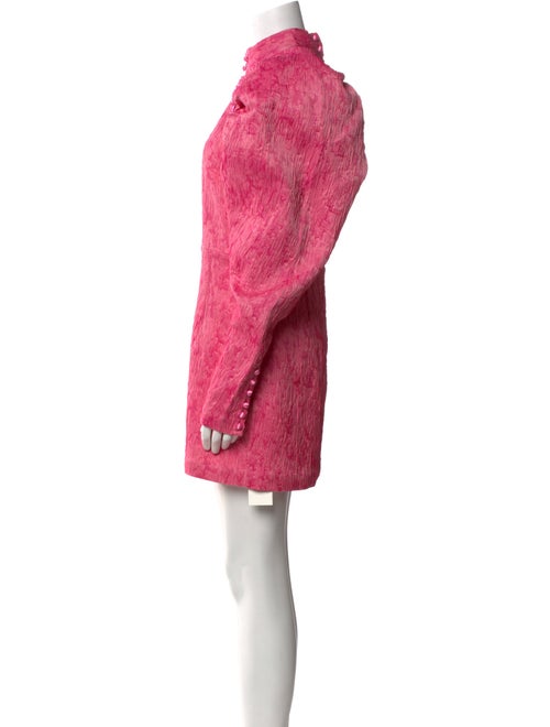 ROTATE Birger Christensen Mock Neck Mini Dress