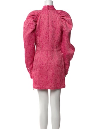 ROTATE Birger Christensen Mock Neck Mini Dress