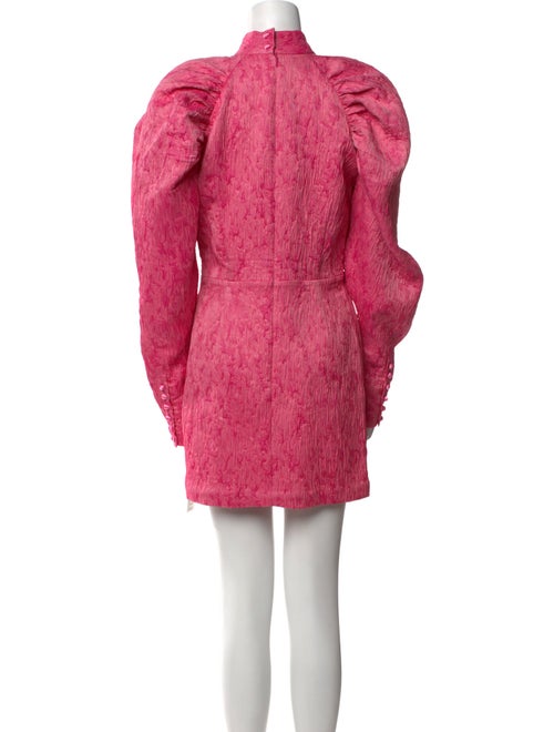 ROTATE Birger Christensen Mock Neck Mini Dress