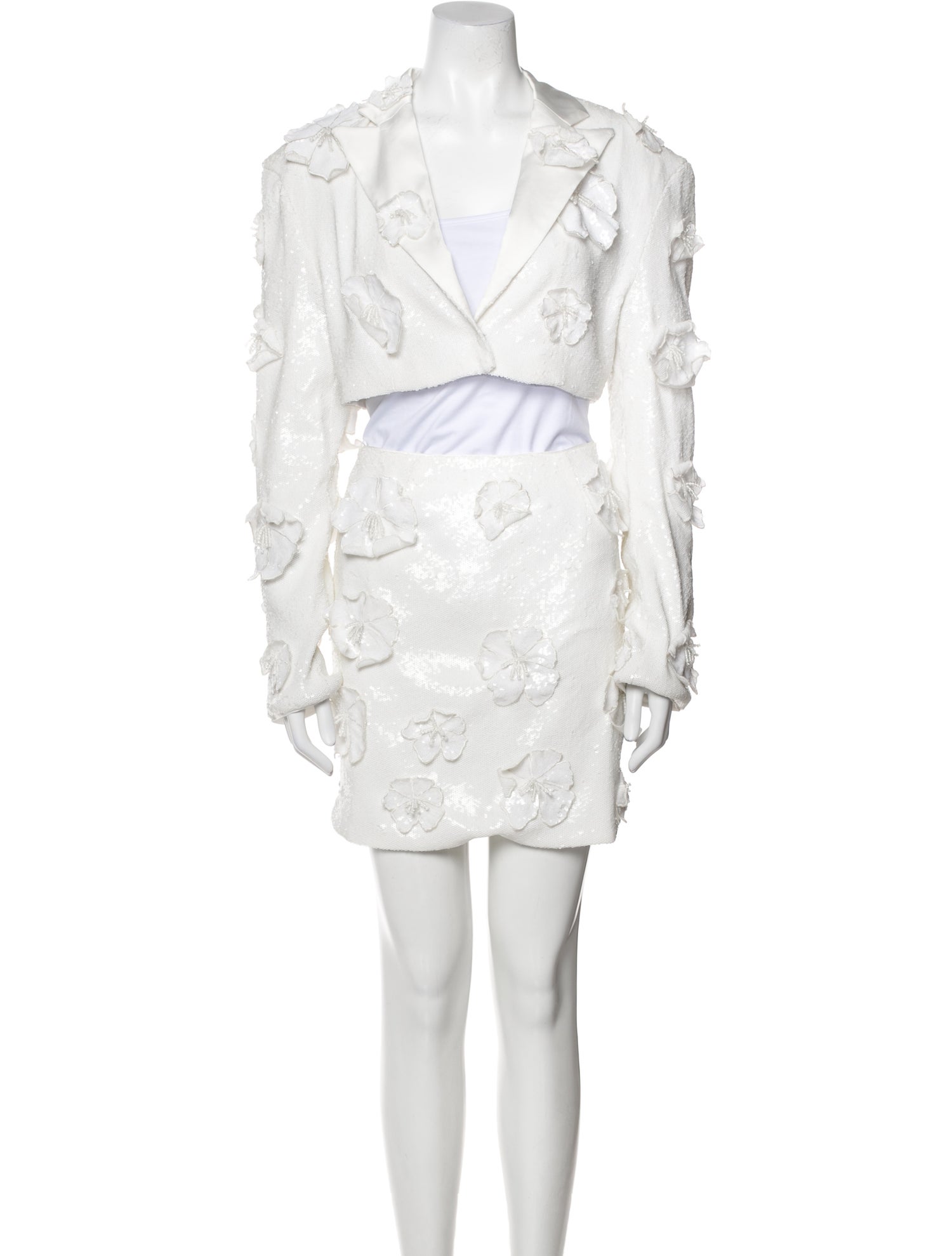 ROTATE Birger Christensen Sequin Embellishments Skirt Set w/ Tags