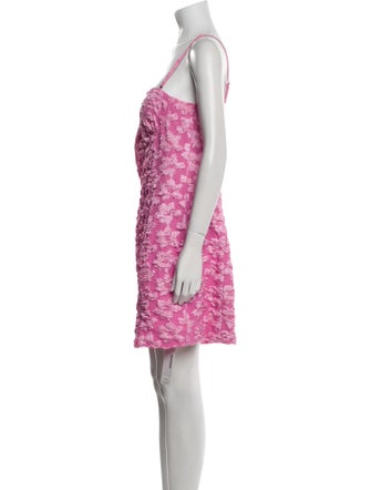 ROTATE Birger Christensen Floral Print Mini Dress