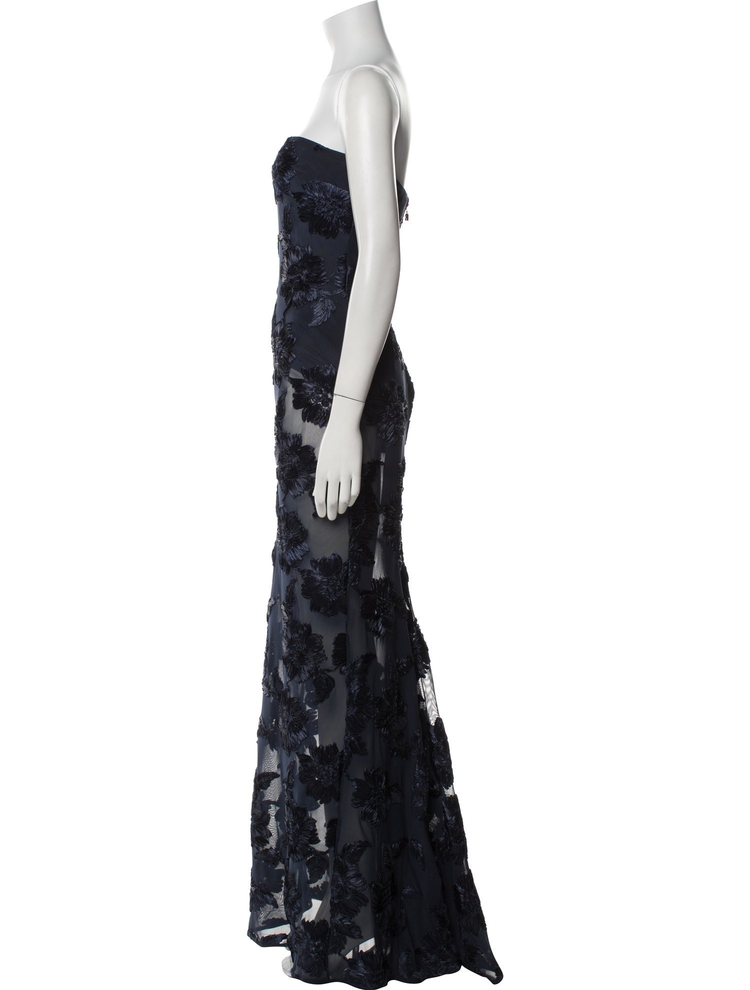 ROTATE Birger Christensen Floral Print Long Dress