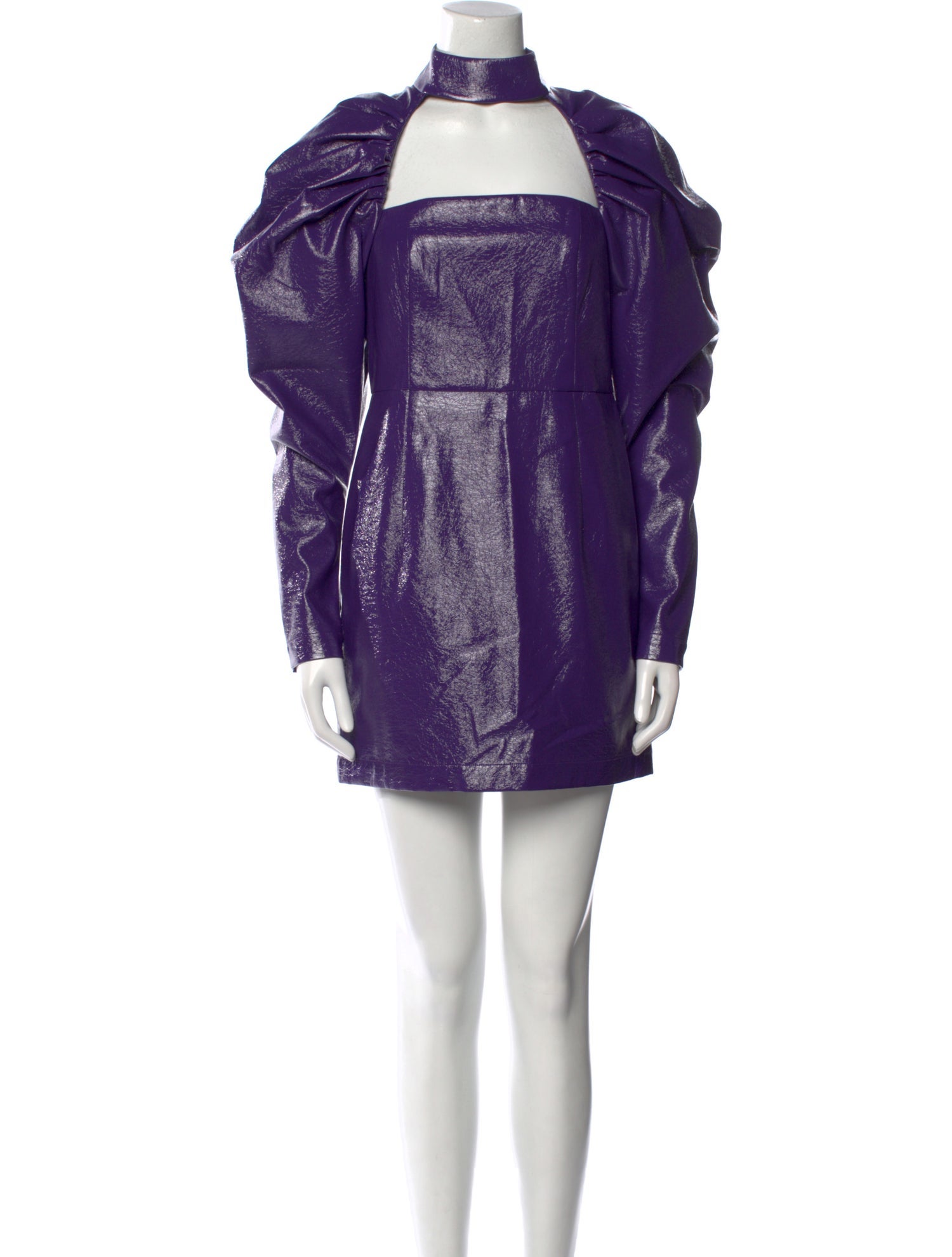 ROTATE Birger Christensen Mock Neck Mini Dress