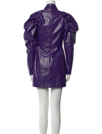 ROTATE Birger Christensen Mock Neck Mini Dress