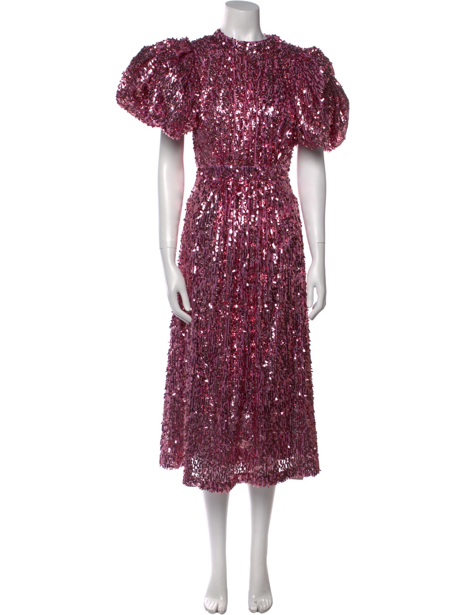 ROTATE Birger Christensen Printed Long Dress