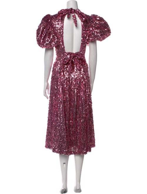 ROTATE Birger Christensen Printed Long Dress