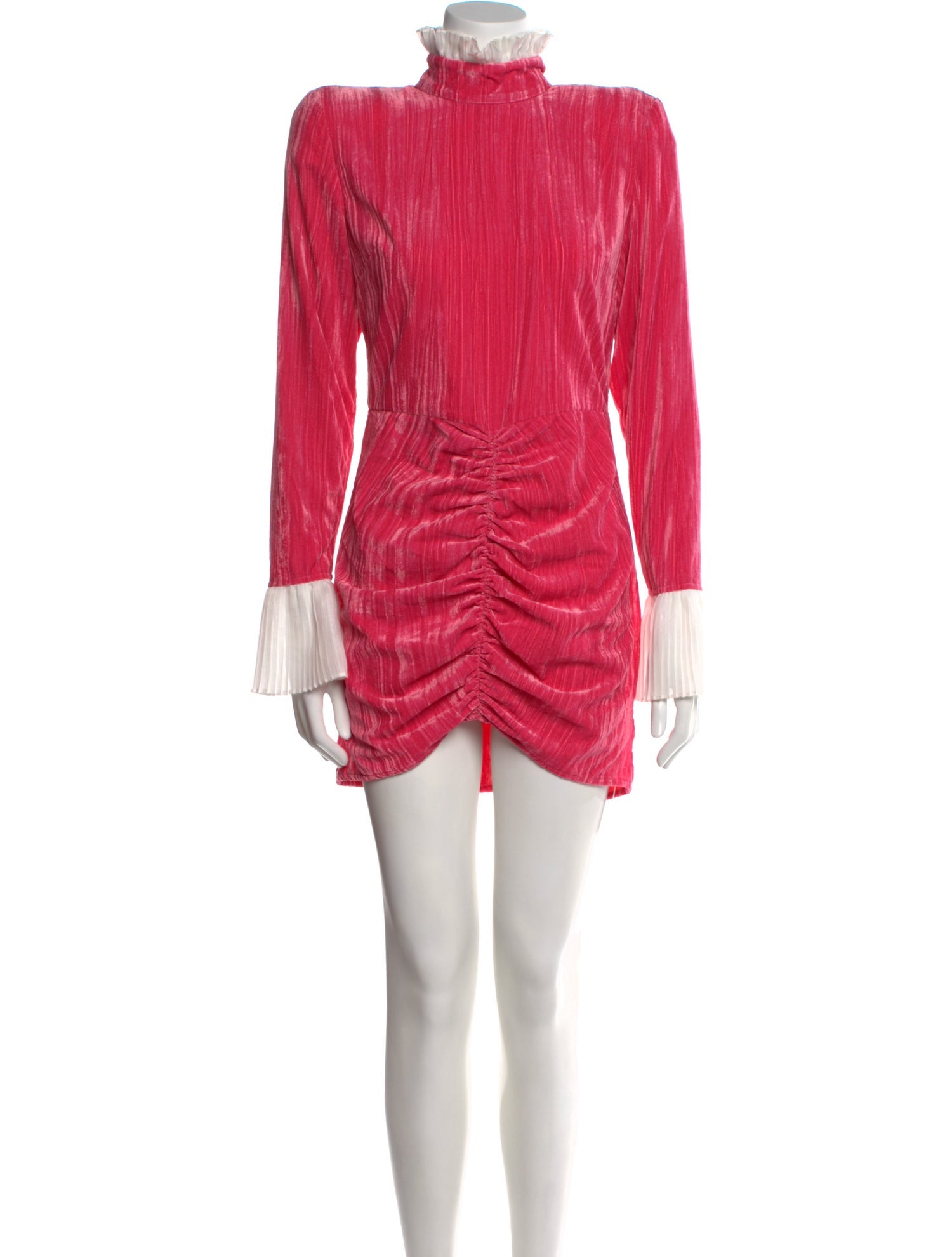 ROTATE Birger Christensen Mock Neck Mini Dress