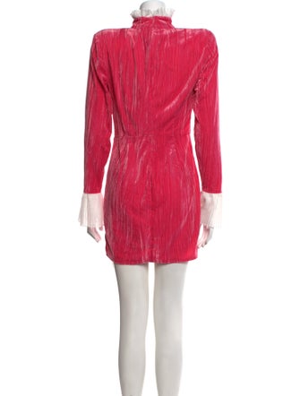 ROTATE Birger Christensen Mock Neck Mini Dress