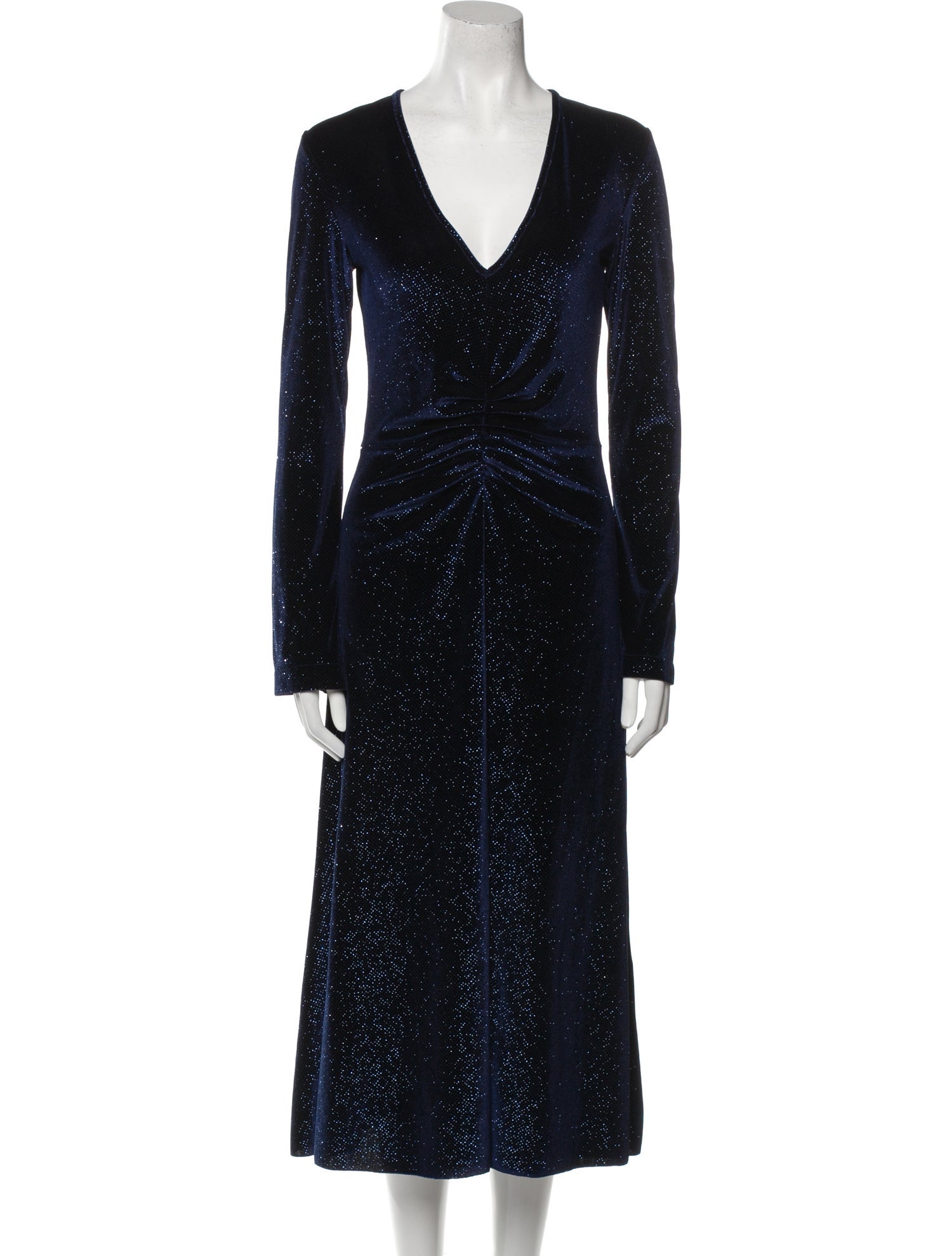 ROTATE Birger Christensen V-Neck Long Dress