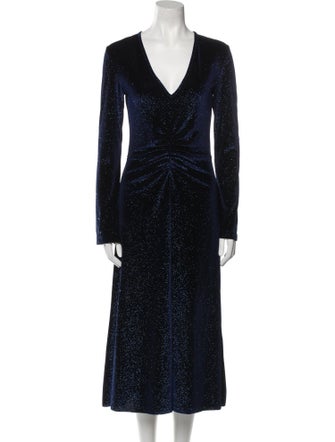 ROTATE Birger Christensen V-Neck Long Dress