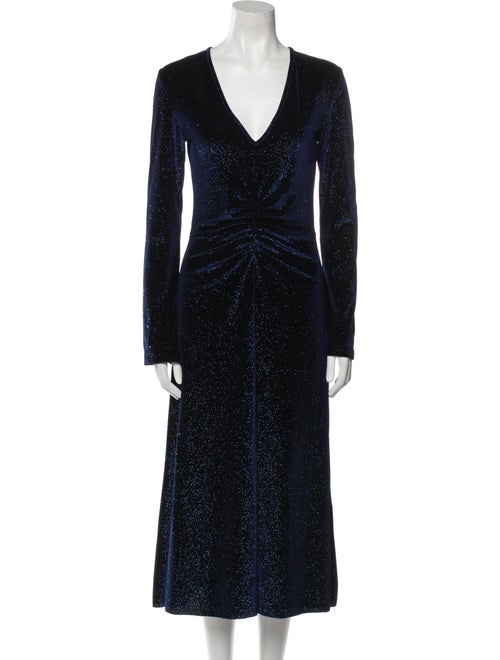 ROTATE Birger Christensen V-Neck Long Dress