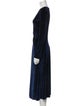 ROTATE Birger Christensen V-Neck Long Dress