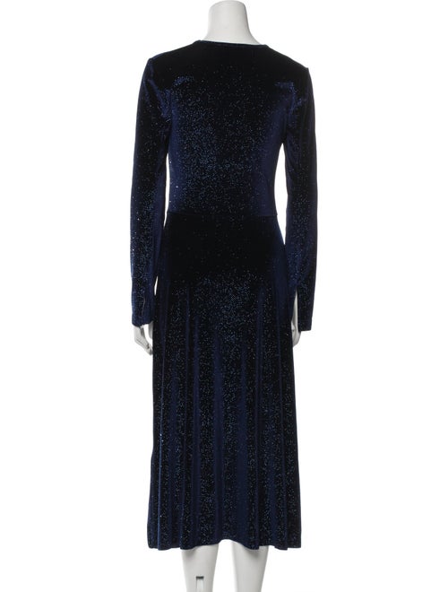 ROTATE Birger Christensen V-Neck Long Dress