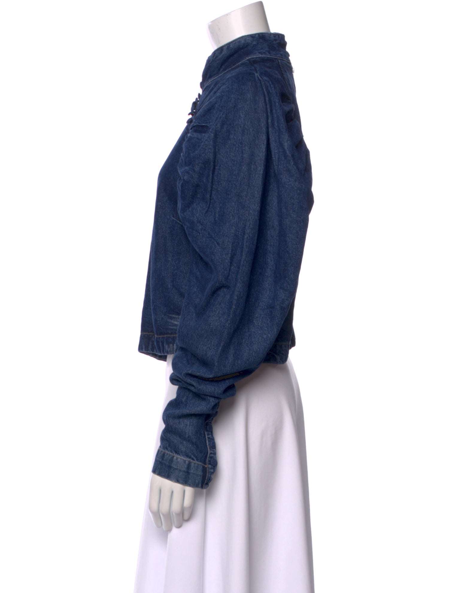 ROTATE Birger Christensen Mock Neck Long Sleeve Top