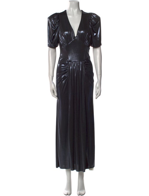 ROTATE Birger Christensen V-Neck Long Dress
