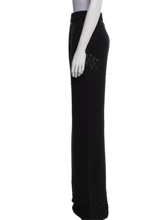 ROTATE Birger Christensen Lace Pattern Wide Leg Pants