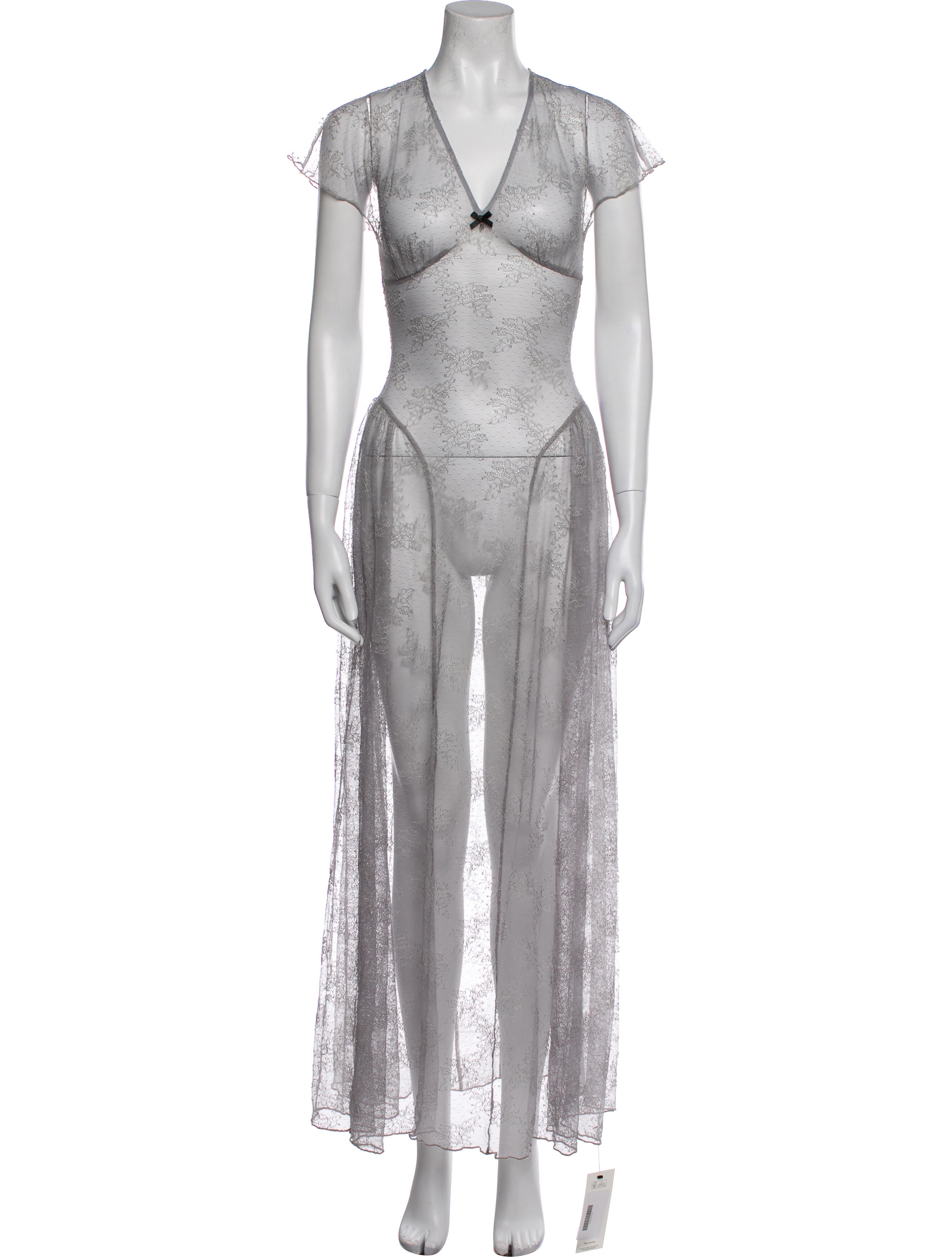 ROTATE Birger Christensen Lace Long Dress