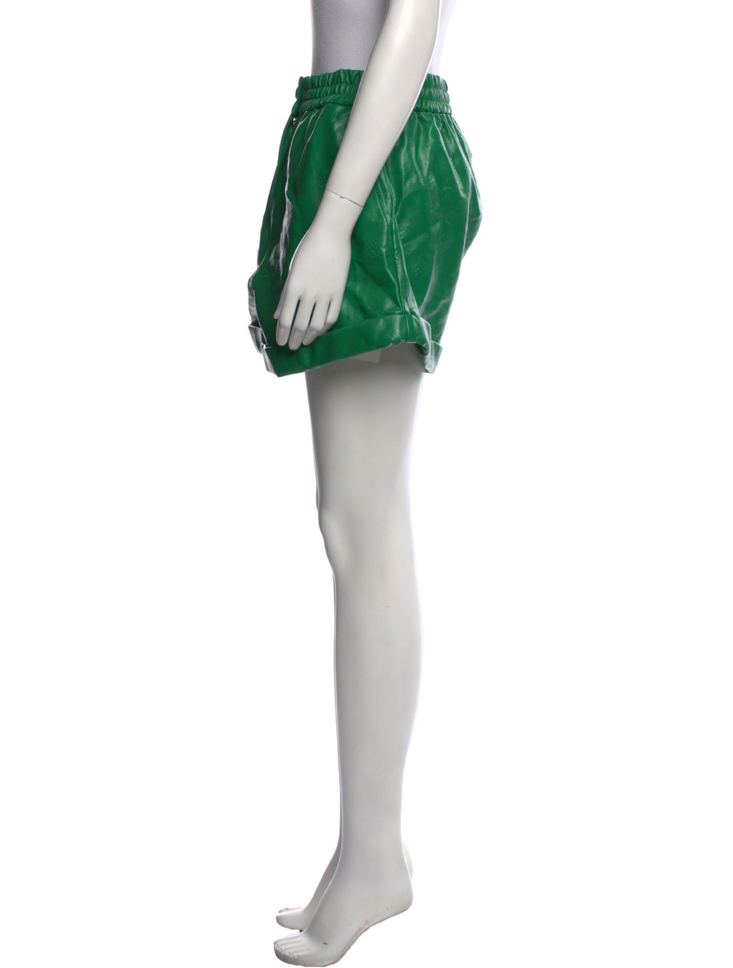 ROTATE Birger Christensen Faux Leather Mini Shorts