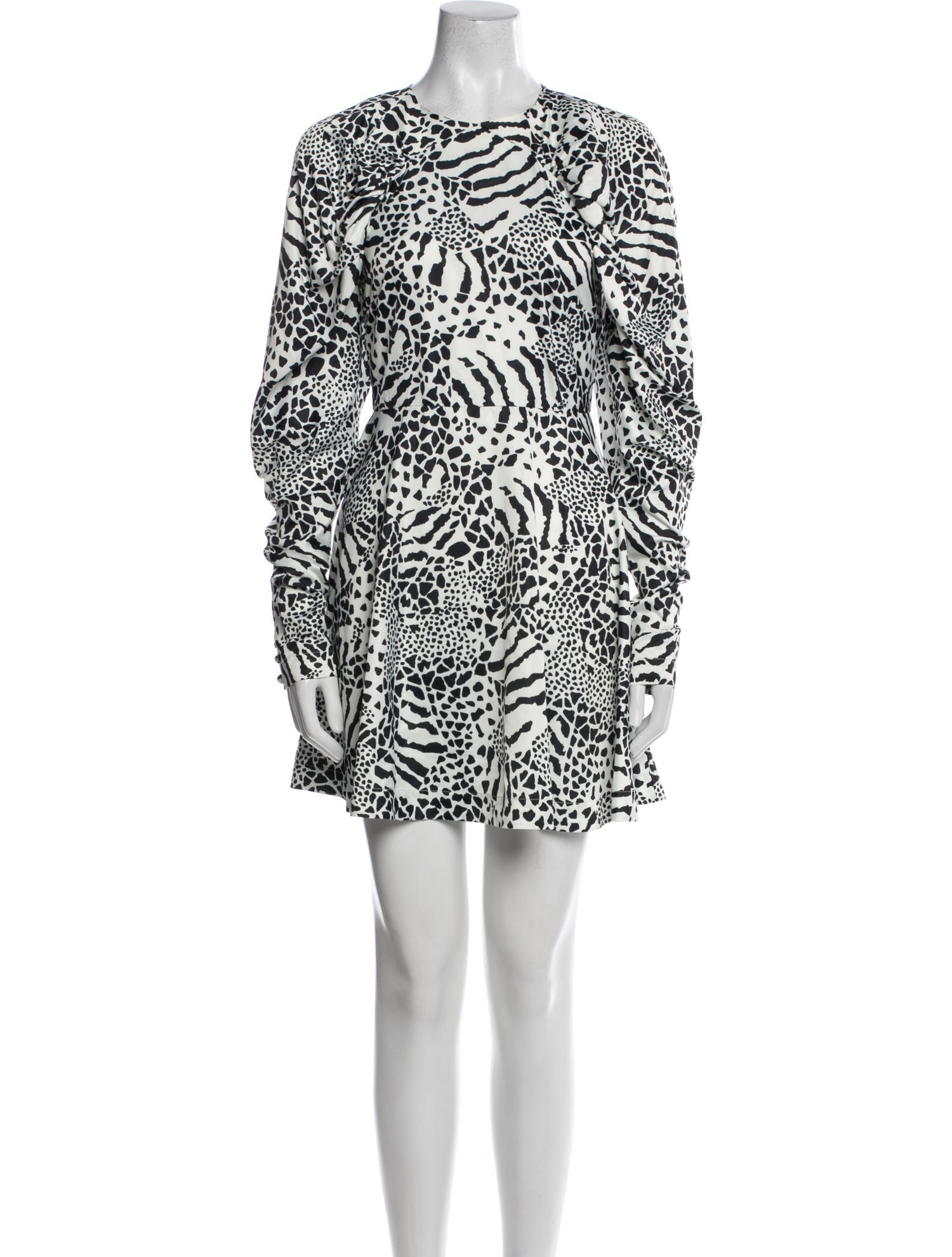 ROTATE Birger Christensen Animal Print Mini Dress